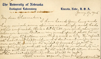 Handwritten letter, 1 page, from Robert H. Wolcott to Frank H. Shoemaker, "I have heard from Lengrand have revised some opinions accordingly and had others confirmed."