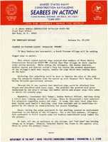 Original title: "Seabees in Vietnam Launch 'Operation Porker.'" Seabee press release 55-(59)