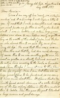 Handwritten 10 page letter from Lawrence Bruner to Marcia Bruner, "Since I am way off here 'measly 100 miles from nowhere'..."