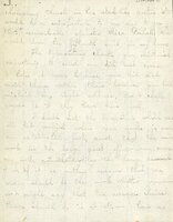 Handwritten letter, 6 pages, from Paul F.C. to Frank H. Shoemaker, "I regret that these seven weeks have elapsed with not my finding favorable opportunity to write you I fear you have thought it a little..."