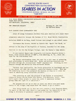 Original title: "Navy Seabees Start Scholarship Fund." Seabee press release 244 (68)