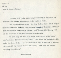 Original title: "mood", Keever's title: "Saigon Eager for U.S.-Hanoi Talks to Begin." Article draft about the generally favorable opinion among civilians in Saigon towards peace talks between America and North Vietnam. Written for the Christian Science Monitor