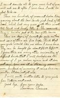 Handwritten 8 page letter from Lawrence Bruner to Psyche Bruner, "Since Mamma does not lile long letters I guess that I will write the long ones to you and Helen..."