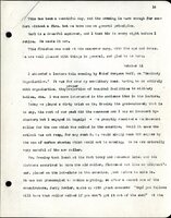 Frank H. Shoemaker typescript, 28 pages, titled "At Fort Riley, Kansas" on activities at Fort Riley between Oct. 12-29, 1903.