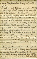 Handwritten 4 page letter from Lawrence Bruner to Marcia Bruner, "We, Mr. Leary and I, have returned from a trip…"
