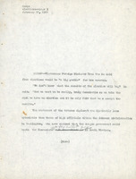 Original title, "elections", Keever's title: "'A big gamble' to hold election in South Vietnam: Saigon Foreign Minister", article about free election in South Vietnam, for the New York Herald Tribune