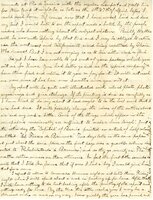 Handwritten 2 page letter from Lawrence Bruner to Marcia Bruner, "I did not write my usual letter on Sunday because I was rather tired and had nothing special to write about."