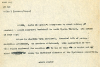 Original title: "talks", Keever's title: "Hanoi Accepts LBJ's Peace Bid, Electrifying Saigon." Article draft about the South Vietnamese political elite in Saigon and their reaction to North Vietnam agreeing to peace talks, which came as an almost total surprise to Saigon and American officials alike. Written for the Christian Science Monitor