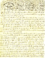 Handwritten 2 page letter from Lawrence Bruner to Marcia Bruner, "Your letter written on the 17th of October reached me a couple days ago..."