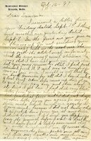 Handwritten 5 page letter from Marcia Bruner to Lawrence Bruner, "I think I will have to change the day that I write…"