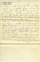 Handwritten 11 page letter from Marcia Bruner to Lawrence Bruner, "The letter you wrote June 27 got here…"