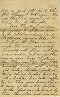 Handwritten 8 page letter from Ella Bruner to Lawrence Bruner, "I have been wanting to write to you for a long time…"