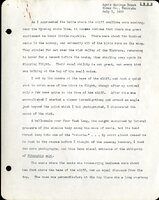 Frank H. Shoemaker, typescript, 3 pages, on snake hunting in Cliff Swallow nests, with an accompanying note and photo.
