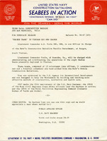 Original title: "'Seabees Team' in Vietnam Get New Leader." Seabees press release 36-67 (45)