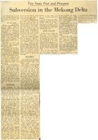 Third of a series of four articles published in the New York Herald Tribune about the war in Vietnam in 1965 and prognasticating its outcome in 1966