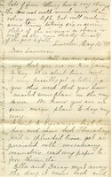 Handwritten 4 page letter from Marcia Bruner to Lawrence Bruner, "Well we are supposing that you are in Rio Janiero today."