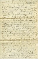 Handwritten 11 page letter from Marcia Bruner to Lawrence Bruner, "The letter you wrote June 27 got here…"