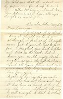 Handwritten 7 page letter from Marcia Bruner to Lawrence Bruner, "I suppose it is about time I should write to you although I feel as if it might..."