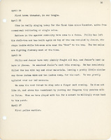 Elizabeth Van Sant transcribed letters