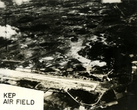 "Pre-Strike Photo - Kep Airfield, 37 miles northeast of Hanoi, as it appeared July, 31 1966 when photographed by an RA5C Vigilante of Heavy Attack Reconnaissance Squadron 13." Aerial photo of Kep Air Field.