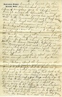 Handwritten 5 page letter from Marcia Bruner to Lawrence Bruner, "I think I will have to change the day that I write…"