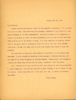 Typewritten letter, 1 page, from Frank H. Shoemaker to Robert H. Wolcott, "Please present the enclosed letter to the executive committee- I do not even know who they are-end after they have reached a decision in the matter have the letter returned to me with instructions."