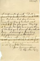 Handwritten 5 page letter from B. King to Lawrence Bruner, "It seems so strange to be writing a letter to you…"