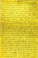 Handwritten 5 page letter from Marcia Bruner to Lawrence Bruner, "I will try to write a few lines today..."
