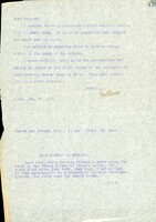 Typewritten letter, 1 page, from Frank H. Shoemaker to Robert H. Wolcott, "I enclose the 'wild passenger pigeon' article, having made an exact copy. It is to be regretted that details and proof are not given."