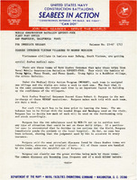 Original title: "Seabees Introduce Vietnam Villagers to Modern Medicine." Seabees news release of 23-67 (71), which included photographs of medical treatments given to Vietnamese patients in Da Nang, Vietnam.  The news release is about Seabee's Medical Civic Action Program (MEDCAP) to visit villages around Da Nang and give medical treatment to the people there