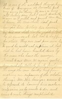 Handwritten 8 page letter from Marcia Bruner to Lawrence Bruner, "This last week has been full of events…"