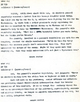 Original title: "soliloquy", Keever's title: "Americans Mull Credibility Gaps and Shifting Objectives." Article draft about civilian Americans' views on the Vietnam War in 1968. Written for the Christian Science Monitor
