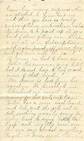 Handwritten 5 page letter from Marcia Bruner to Lawrence Bruner, "It is discouraging work trying to…"