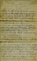 Handwritten 5 page letter from Marcia Bruner to Lawrence Bruner, "I think I will have to change the day that I write…"
