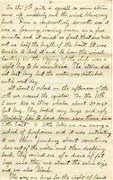 Handwritten 8 page letter from Lawrence Bruner to Psyche Bruner, "Since Mamma does not lile long letters I guess that I will write the long ones to you and Helen..."