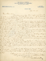 Handwritten letter, 1 page, from Robert H. Wolcott to Frank H. Shoemaker, "I enclose your copy."