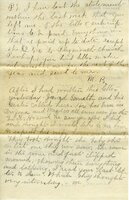 Handwritten 6 page letter from Marcia Bruner to Lawrence Bruner, "I did not go to church today..."