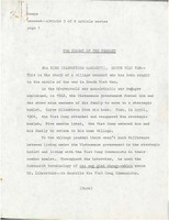 Original title: "peasant- article 3 of 8 - article series", Keever's title: "The Plight of the Peasant", Part three of an eight article series on Danang, for an Unknown Publication