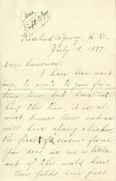 Handwritten 8 page letter from Ella Bruner to Lawrence Bruner, "I have been wanting to write to you for a long time…"