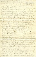 Handwritten 4 page letter from Marcia Bruner to Lawrence Bruner, "It was nearly three weeks the last time…"