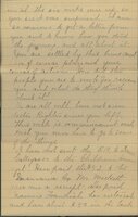 Handwritten 4 page letter from Marcia Bruner to Lawrence Bruner, "Well it has been two weeks since…"