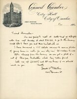 Handwritten letter, 1 page, from I.S. [Isador] Trostler to Frank H. Shoemaker, "We are going to meet at South end of Albright motor line next Sunday at about 8:30 AM to got to the..."