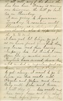 Handwritten 6 page letter from Marcia Bruner to Lawrence Bruner, "I will try to write every Sunday as not to..."
