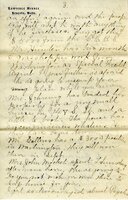 Handwritten 11 page letter from Marcia Bruner to Lawrence Bruner, "The letter you wrote June 27 got here…"