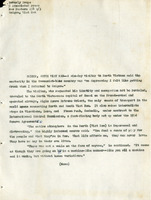 Article draft about an interview with a visitor who just returned from Hanoi, for the Associated Press