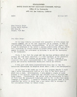 Letter from General Westmoreland to Beverly Keever about the U.S. government's and his personal relationship with Western correspondents in Vietnam