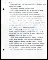 Frank H. Shoemaker typescript, 9 pages, on Wildcat Range and owls, fossils, and lantern slides.