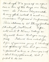 Edith Schwartz Clements handwritten letter