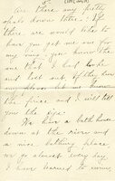 Handwritten 8 page letter from Ella Bruner to Lawrence Bruner, "I have been wanting to write to you for a long time…"