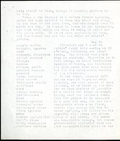 Frank H. Shoemaker typescript, 20 pages, detailing bird sightings, field trips, photography, and associated activities in Omaha, Nebraska.